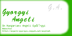 gyorgyi angeli business card